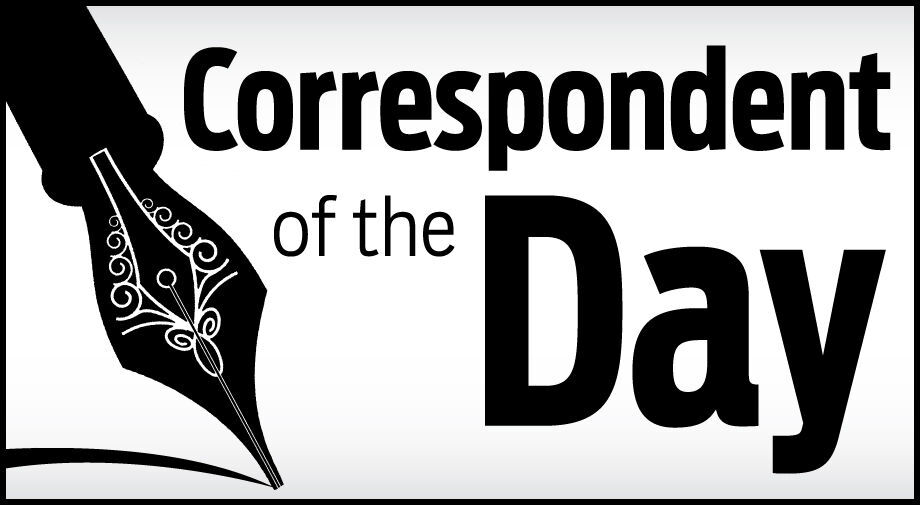 Correspondent of the Day logo for letter on Sunday, Feb. 21, 2021