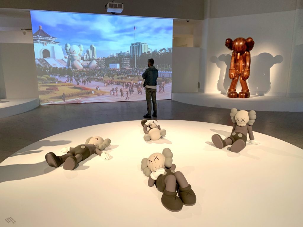 Installation view of "KAWS: What Party" at the Brooklyn Museum. (Photo by Ben Davis)