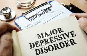 Book with title Major depressive disorder.