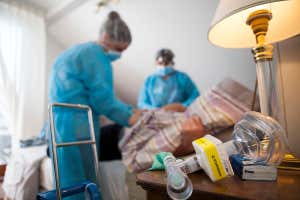 Patient using nitrous oxide